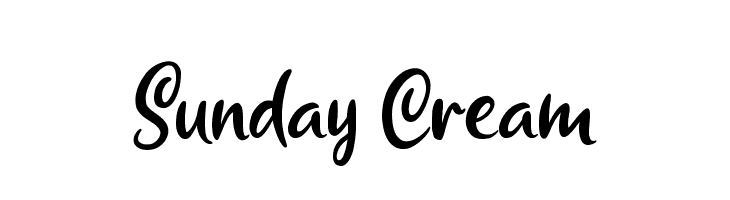 Sunday Cream  لخطوط تنزيل