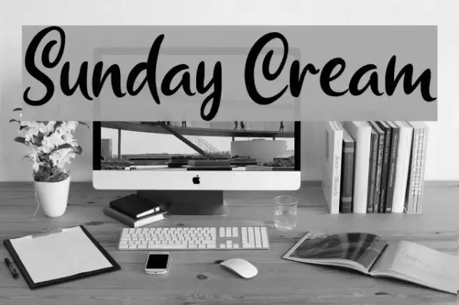 Sunday Cream Font examples