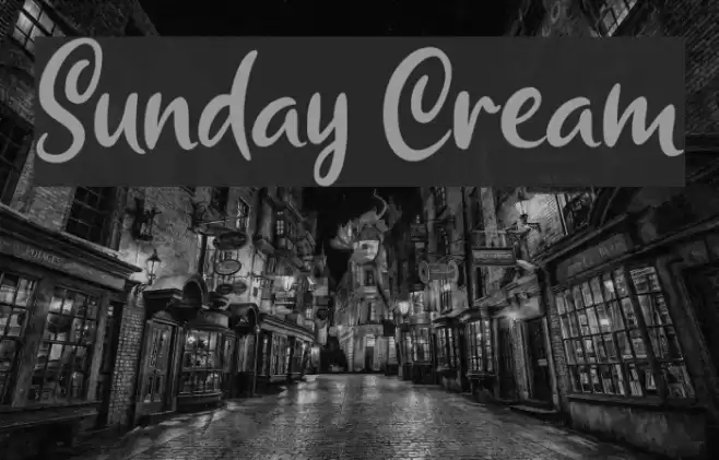 Sunday Cream Font examples