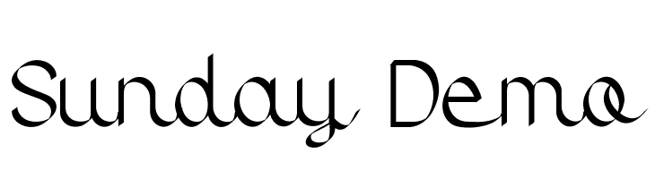 Sunday Demo  Descarca Fonturi Gratis