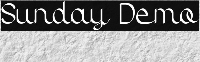 Sunday Demo Example 3