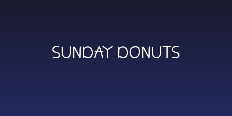 Sunday Donuts Social Header
