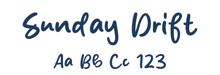 Sunday Drift Font Preview