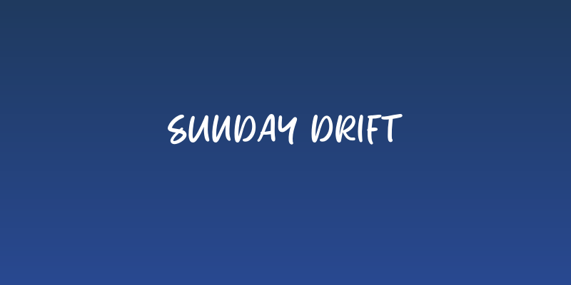 Sunday Drift Social Header