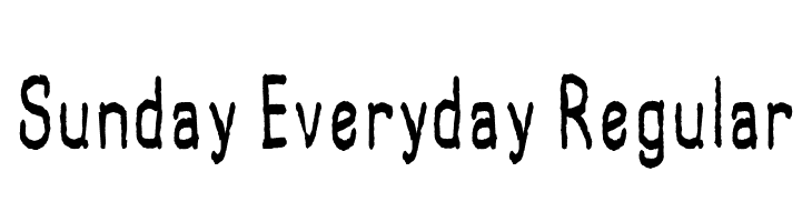 Sunday Everyday Regular لخطوط تنزيل
