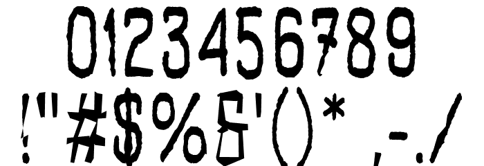 Sunday Everyday Regular Font OTHER CHARS