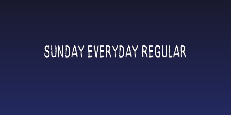 Sunday Everyday Regular Social Header