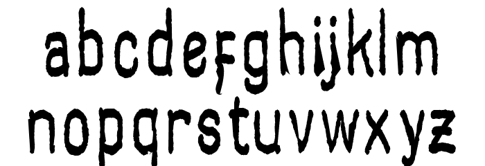 Sunday Everyday Regular Font LOWERCASE