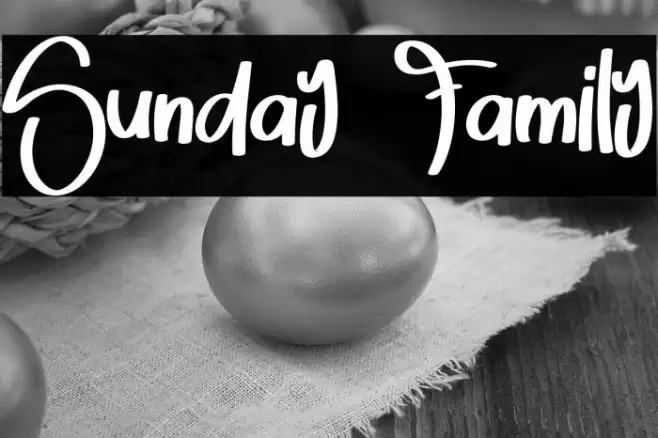 Sunday  Family Font examples