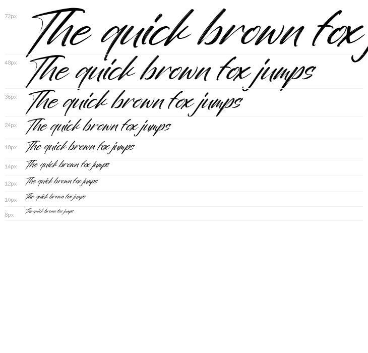 Sunday Freedom Italic Waterfall