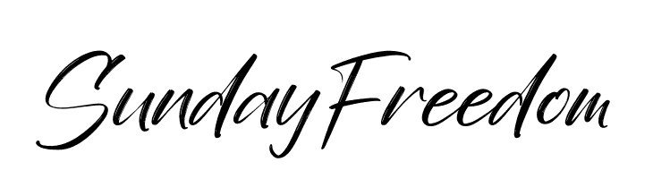 Sunday Freedom  Frei Schriftart Herunterladen
