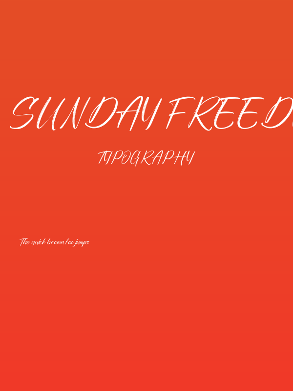 Sunday Freedom Poster