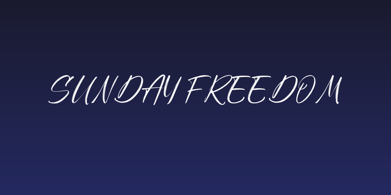 Sunday Freedom Social Header