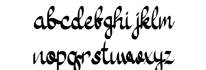 Sunday Fun Font LOWERCASE