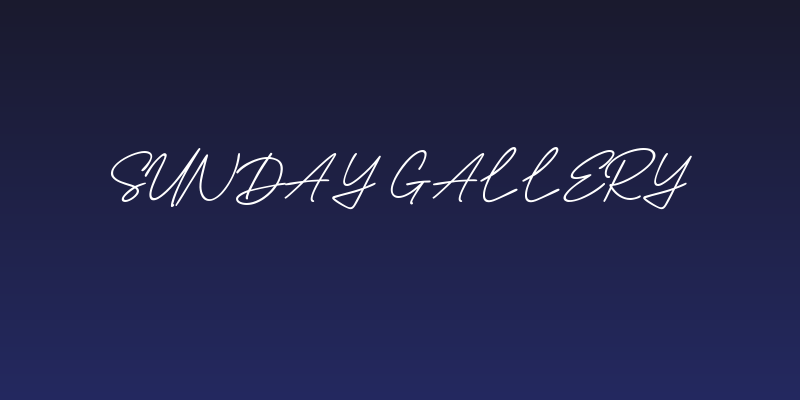 Sunday Gallery Social Header