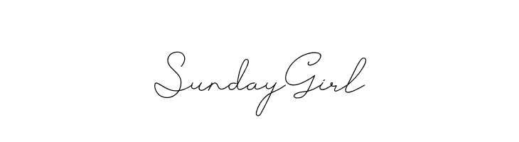 Sunday Girl  لخطوط تنزيل