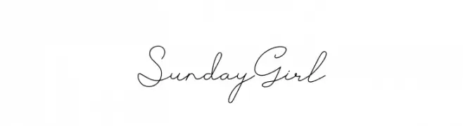 Sunday Girl  Fuentes Gratis Descargar