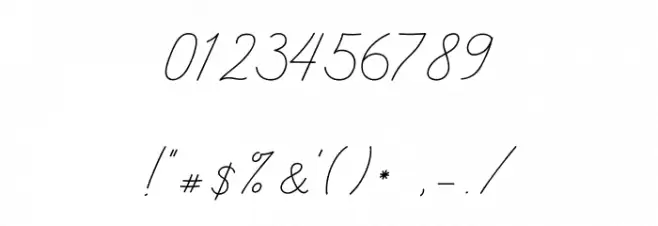 Sunday Girl Font OTHER CHARS