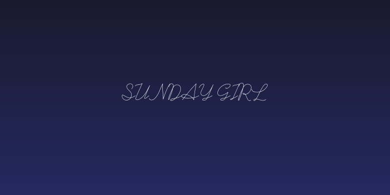 Sunday Girl Social Header