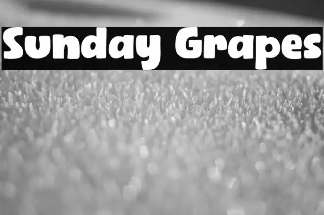 Sunday Grapes Font examples