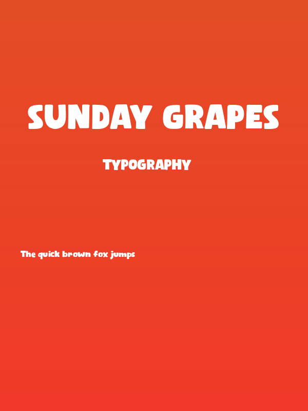 Sunday Grapes Poster
