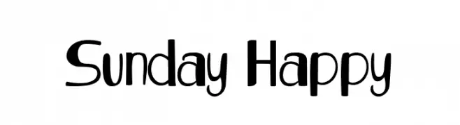 Sunday Happy  les polices de caractères gratuit tlcharger