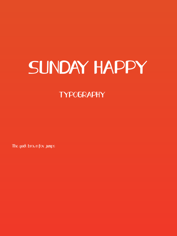 Sunday Happy Poster