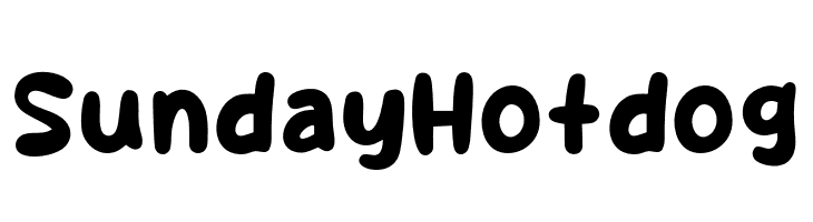 Sunday Hotdog  les polices de caractères gratuit tlcharger