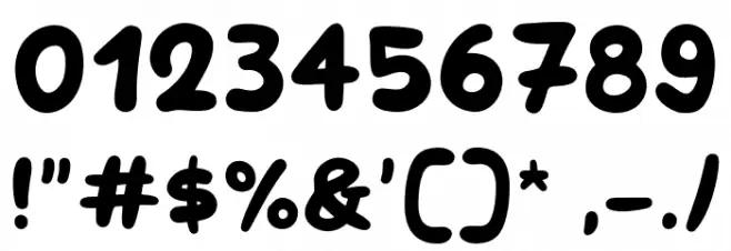 Sunday Hotdog Font OTHER CHARS