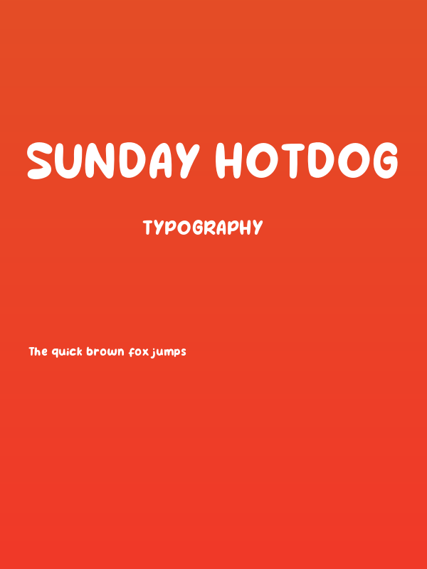 Sunday Hotdog Poster