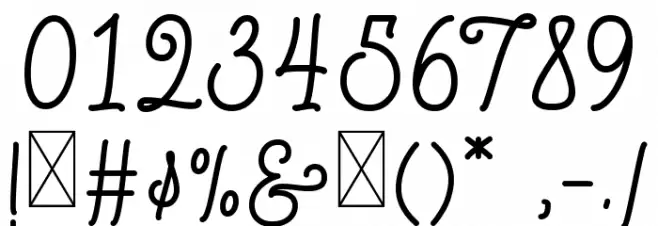 Sunday Land Font OTHER CHARS