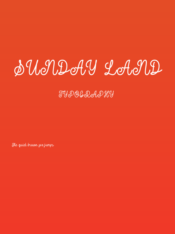 Sunday Land Poster