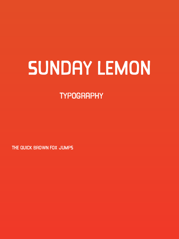Sunday Lemon Poster