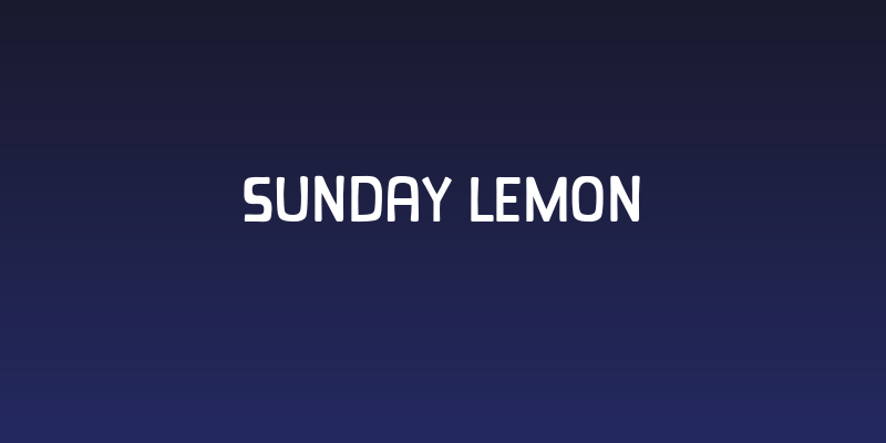 Sunday Lemon Social Header
