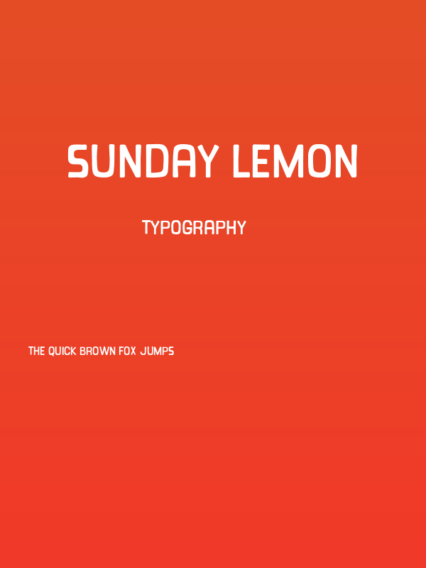 Sunday Lemon Poster