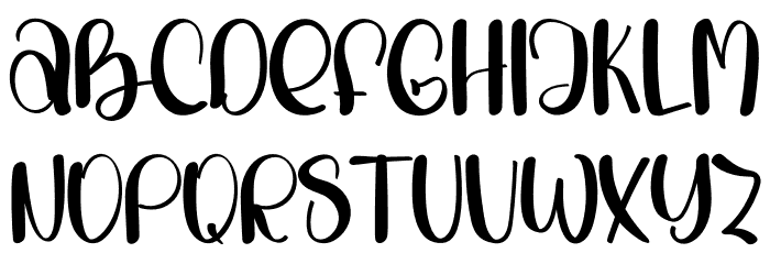 Sunday Loved Schriftart Kleinbuchstaben