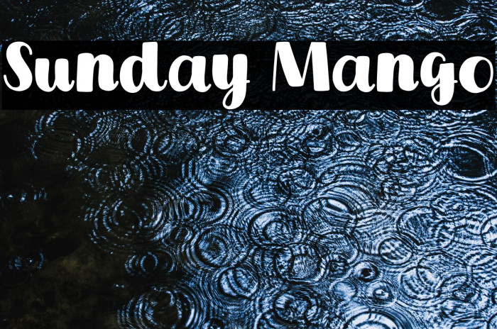 Sunday Mango Example 1