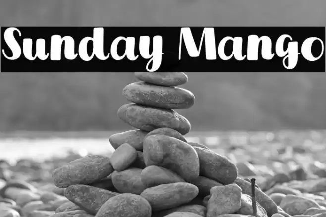 Sunday Mango Шрифта examples