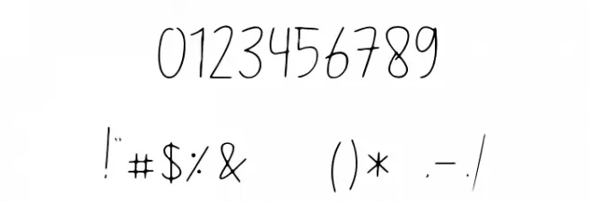 Sunday Memories font Font OTHER CHARS