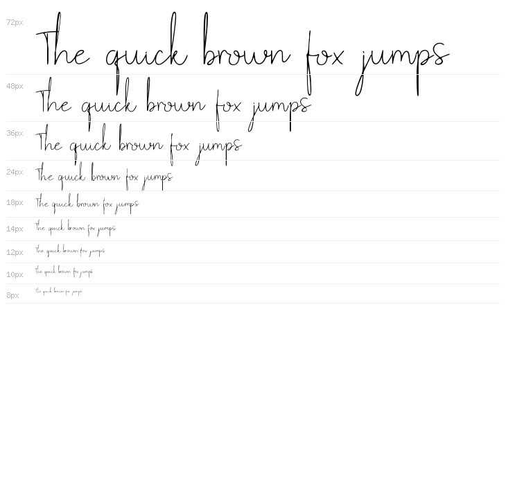 Sunday Memories font Waterfall