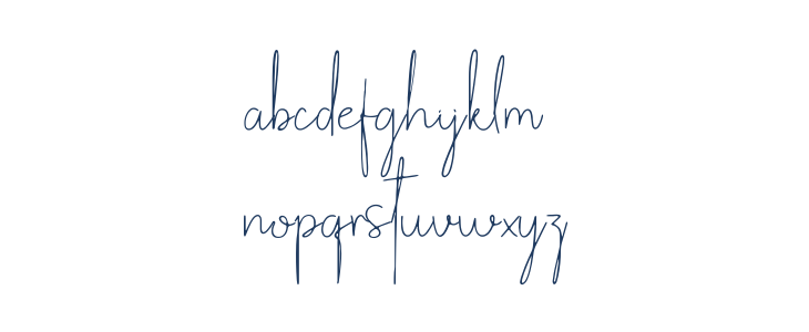 Sunday Memories font Lowercase