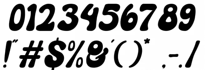 Sunday Milk Italic Polices AUTRES CHARS