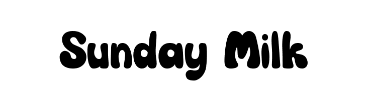 Sunday Milk  Frei Schriftart Herunterladen