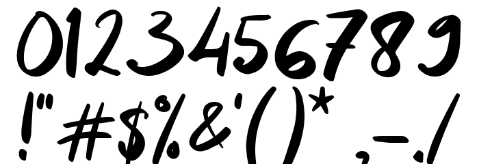 Sunday Mood Font OTHER CHARS