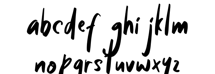 Sunday Mood Font LOWERCASE