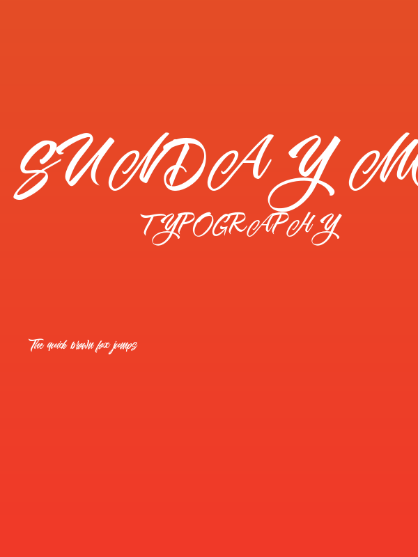 Sunday Morning Personal Use Poster