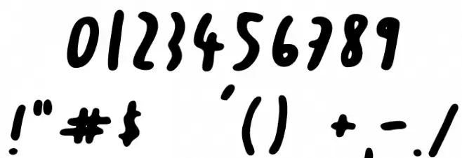 Sunday Morning Font OTHER CHARS