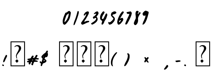 Sunday Mornings Font OTHER CHARS