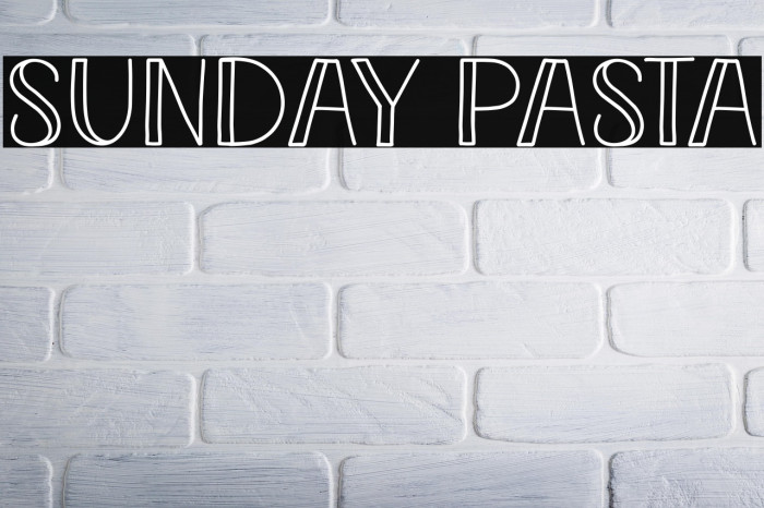 Sunday Pasta Example 1