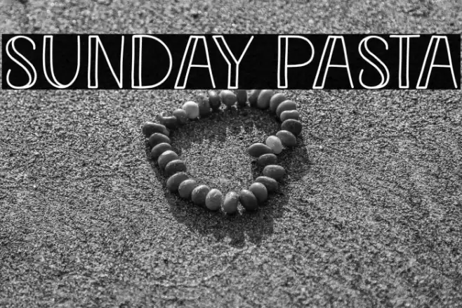 Sunday Pasta Caratteri examples